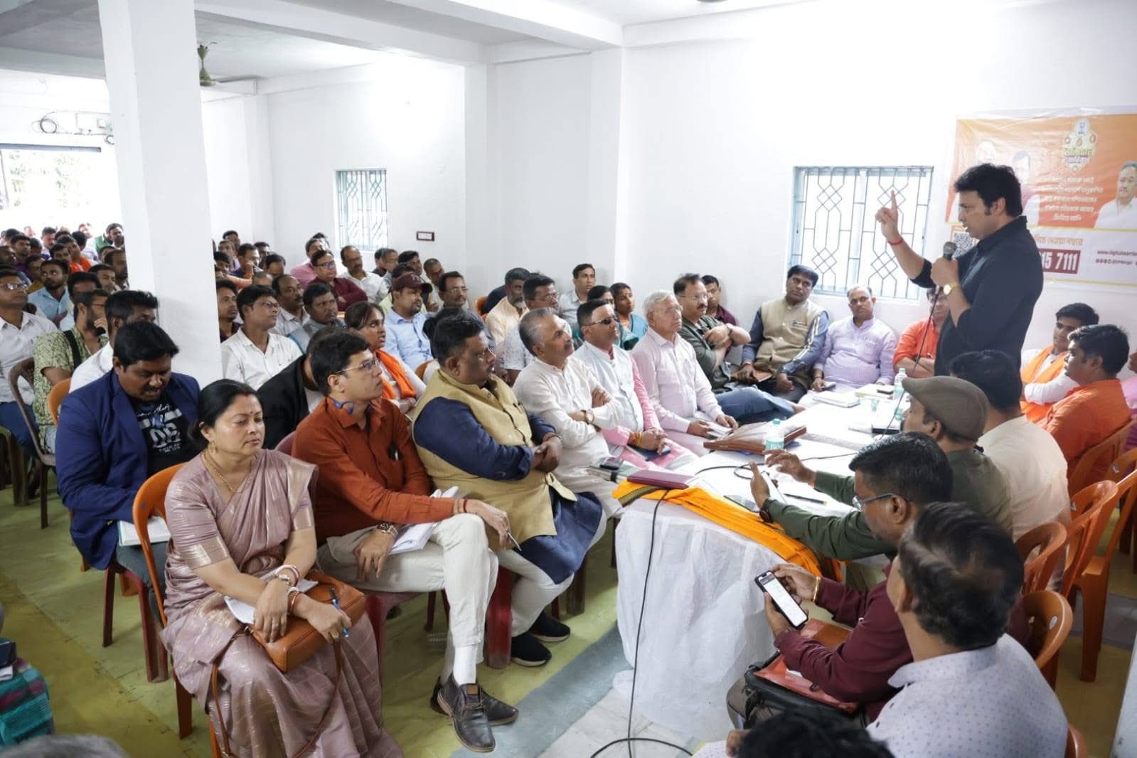 অমিত শাহের মথুরাপুরের সভাস্থল পরিদর্শন ও বৈঠক করলেন বিপ্লব দেব